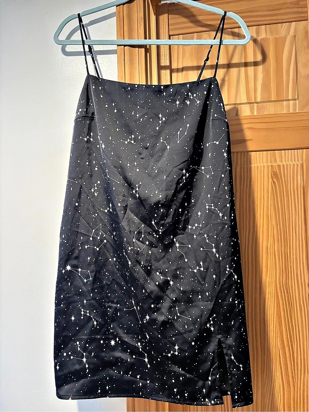Garage Star Print Satin Dress